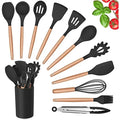 Kit Colher De Silicone Para Cozinha C/ 12 Peças